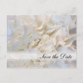 White Floral Quinceañera Save the Date Aankondigingskaart (Voorkant)