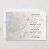 White Floral Quinceanera Uitnodiging (Voorkant)