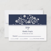 White Floral RSVP (Voorkant)