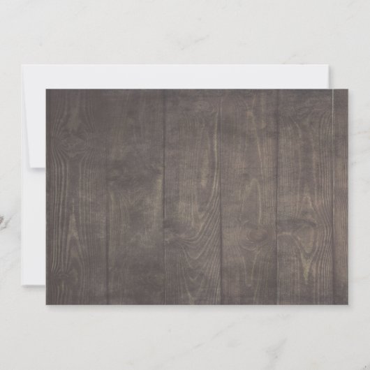 White Floral Rustic wordt mijn bruidsmeisje Kaart (Achterkant)