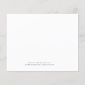 White Floral Save the Date (Achterkant)