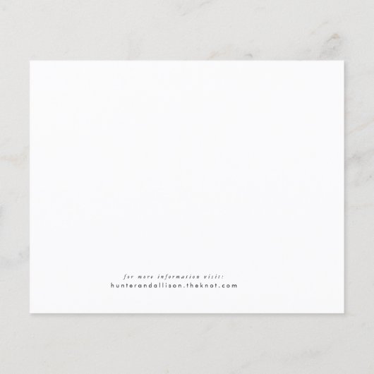 White Floral Save the Date (Achterkant)