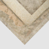  White Floral Script Ephemera-ontkoppelingskunst Tissuepapier (Detail)