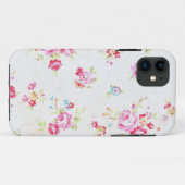 White Floral Shabby Chic iPhone 5/5s Case-Mate iPhone Case (Achterkant (horizontaal))