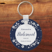 White Floral Sleutelhanger (Voorkant)