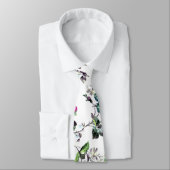 White Floral Stropdas (Gebonden)