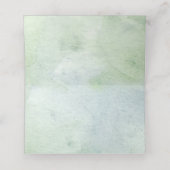 White Floral Succulent Baby shower Plaatskaartje (Binnenkant ongevouwen)