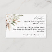 White Floral Summer Boho Enclosure Kaart (Voorkant)