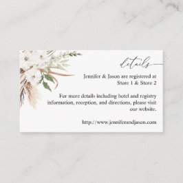 White Floral Summer Boho Enclosure Kaart