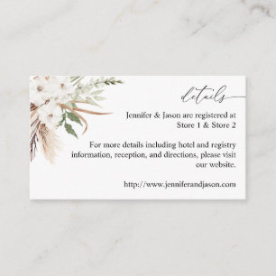 White Floral Summer Boho Enclosure Kaart