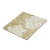 White Floral  Tegeltje (Zijkant)