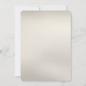 White Floral Verloving Invitation Kaart (Achterkant)