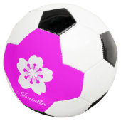 White Floral Voetbal (Drie kwart)