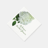 White Floral Vrijgezellenfeest Napkins Servet (Hoek)