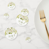 White Floral Wedding Confetti (Groep)