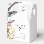White Floral Wedding Favor Box Bedankdoosjes (Geopend)