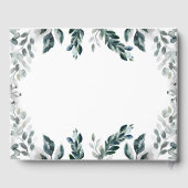 White Floral Wedding Gastenboek (Achterkant)