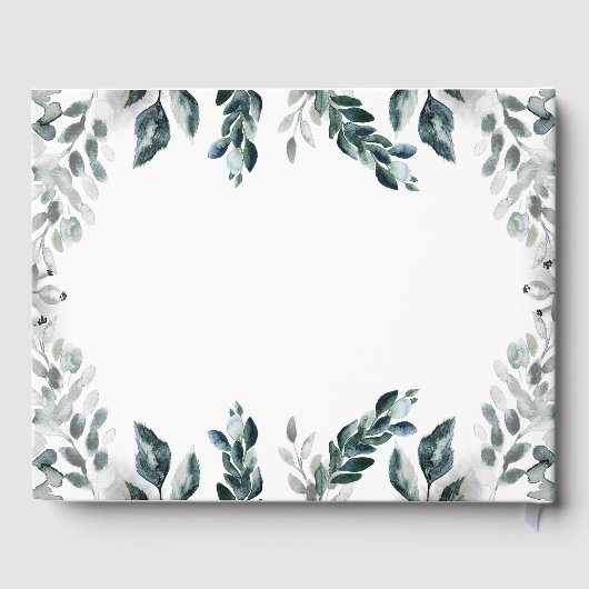 White Floral Wedding Gastenboek (Achterkant)