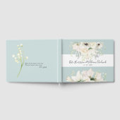 White  Floral Wedding Guestbook Gastenboek (Volledig)
