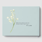 White  Floral Wedding Guestbook Gastenboek (Achterkant)