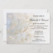 White Floral Wedding Kaart (Voorkant)