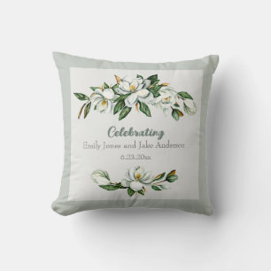 White Floral Wedding Kussen