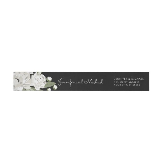 White Floral Wedding Springs retouradres (Individueel)