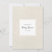 White Floral Wensen voor Baby, baby shower spel Kaart (Achterkant)
