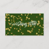 White Floral Wishing Well for Wedding Informatiekaartje (Achterkant)