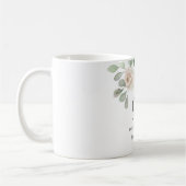White Floral Womans 90th Birthday Gift Koffiemok (Links)