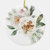 White Floral World's Greatest Bridesmaid Ornament (Achterkant)