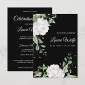 White Floral Wreath Memorial Funeral Loved One (Voorkant / Achterkant)