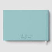 White Florals Eucalyptus Wedding New Mr Mrs. Gastenboek (Achterkant)