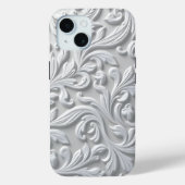 White Flourish iPhone / iPad-hoesje Case-Mate iPhone Case (Achterkant)