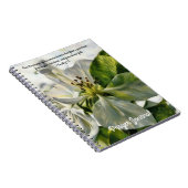 White Flower Art Prayer Journal Bijbelvers Notitieboek (Rechterzijde)