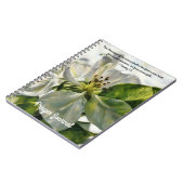 White Flower Art Prayer Journal Bijbelvers Notitieboek (Linkerzijde)