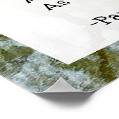 White Flower Blossoms van het Vijvergedicht Poster (Hoek)