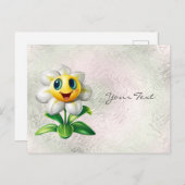 White Flower Briefkaart (Voorkant / Achterkant)