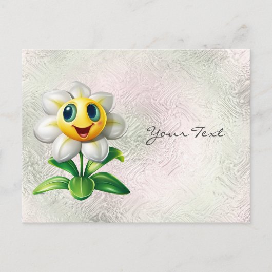 White Flower Briefkaart (Voorkant)