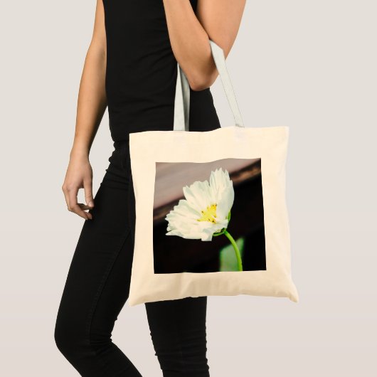 White Flower Canvas tas (Voorkant (product))