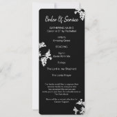 White flower Celebration of Life Photo Card Kaart (Achterkant)