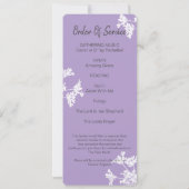 White flower Celebration of Life Photo Card Kaart (Achterkant)