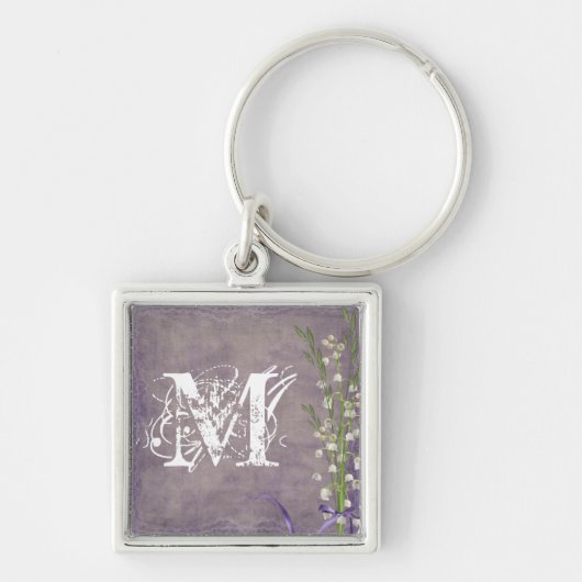White Flower Country Lace Sleutelhanger (Voorkant)