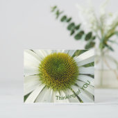 White Flower Denken aan JOU Briefkaart (Staand voorkant)