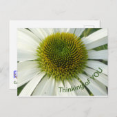 White Flower Denken aan JOU Briefkaart (Voorkant / Achterkant)