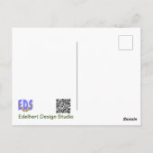 White Flower Denken aan JOU Briefkaart (Achterkant)