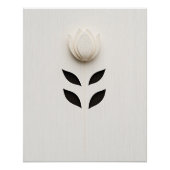 White Flower Design Perfect Poster (Voorkant)