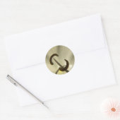 White Flower Details-sticker Ronde Sticker (Envelop)