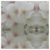 White Flower Fabric Stof (Close Up)