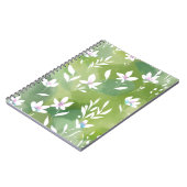 White Flower Fields | Elegant Spring Floral  Notitieboek (Linkerzijde)